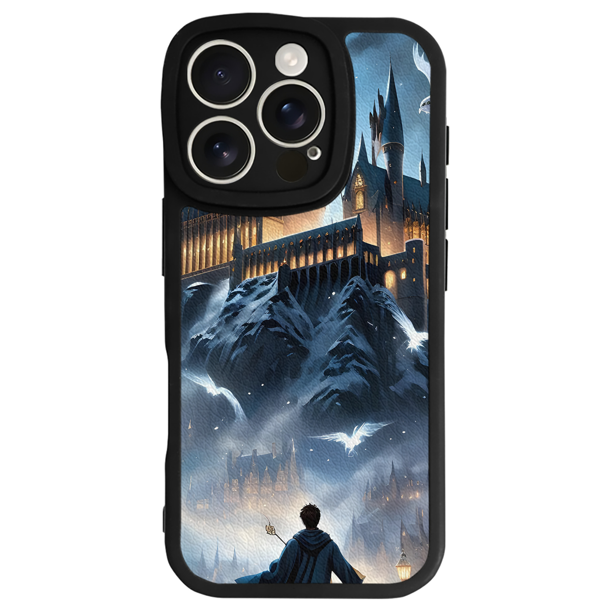 （画像用） Harry Potter ハリー・ポッターシリーズ 【iPhone 16シリーズ対応】シリコンスマホケース（レザー調） 材質：シリコン